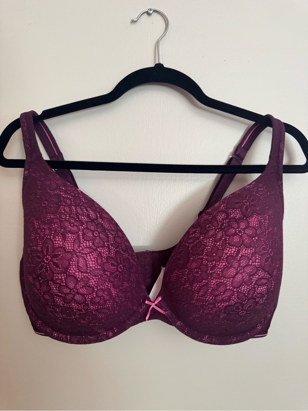 Women's Lace Bra - Deep Plum